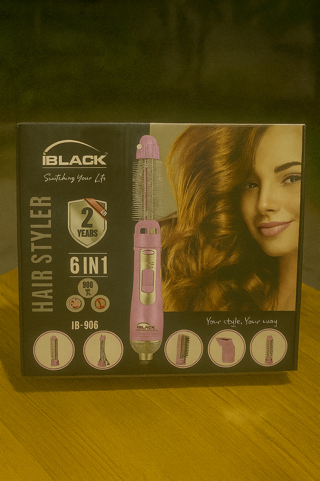 iBlack - 6-in-1 Hair Styler