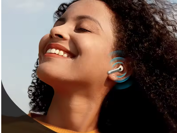 Hepu Wireless EarPods مع تصميم مريح وعلبة شحن مدمجة، حرية كاملة بدون أسلاك أو تشابك.