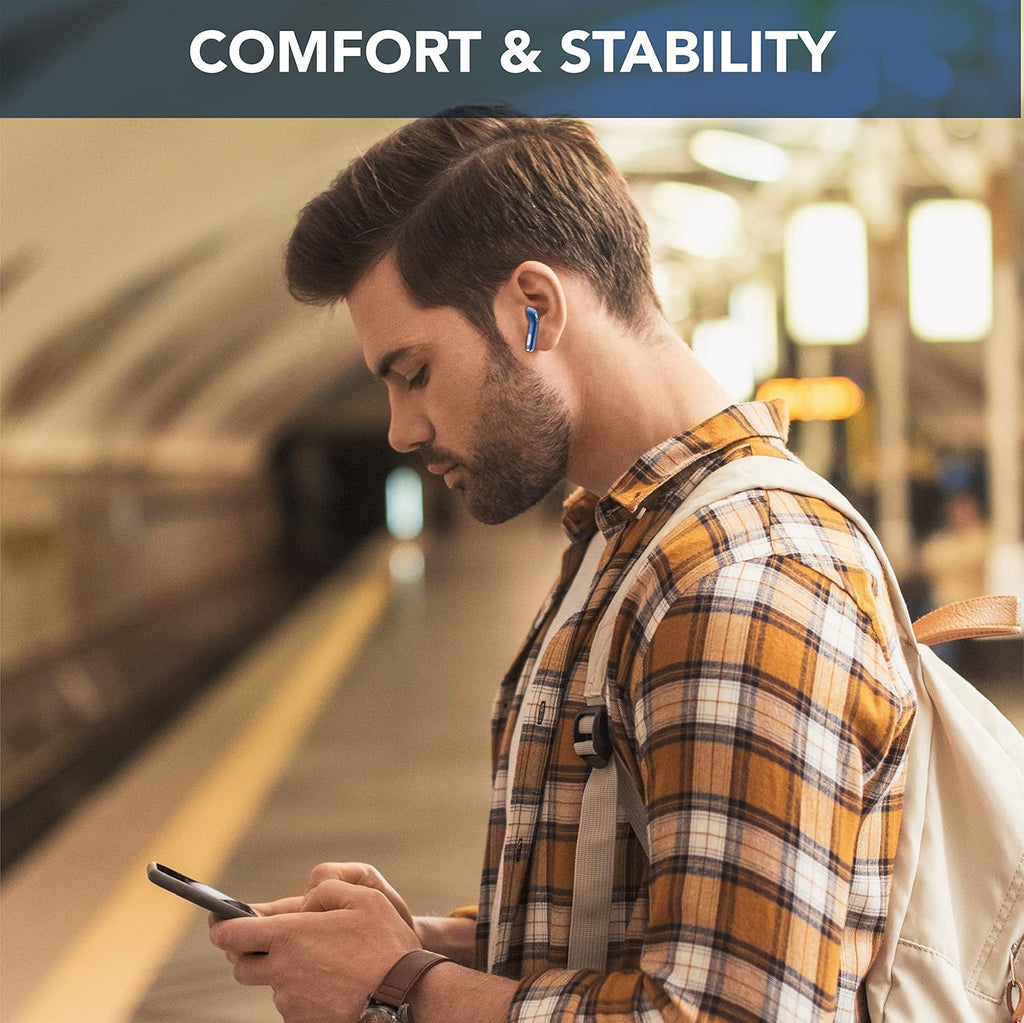 تحكم باللمس بسهولة لسماعات TWS، إدارة المكالمات والموسيقى مباشرة من السماعات بدون الهاتف.