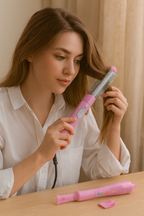 أداة Geepas 8-in-1 خفيفة الوزن وسهلة الحمل، مناسبة للسفر، توفر تصفيف احترافي للشعر في المنزل بملحقات قابلة للتبديل.