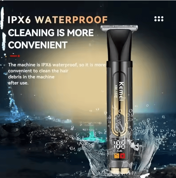 جهاز Kemei متعدد الوظائف 4 في 1 للرجال يشمل حلاقة الشعر، تشذيب الأنف والوجه والجسم، مع بطارية قابلة للشحن.