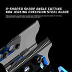 ماكينة Kemei KM-2274 مع محرك قوي وأمشاط متعددة لتحديد الطول، توفر حلاقة ناعمة وسريعة للشعر واللحية بسهولة.