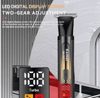 ماكينة حلاقة Kemei 4-in-1 مقاومة للماء IPX6، تصميم مريح وخفيف، مثالية للاستخدام المنزلي والسفر بسهولة.