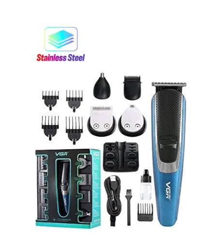 "أداة VGR الشاملة للعناية الرجالية توفر حلاقة ناعمة وتشذيب دقيق مع تصميم مريح وشحن سريع للاستخدام المتواصل."