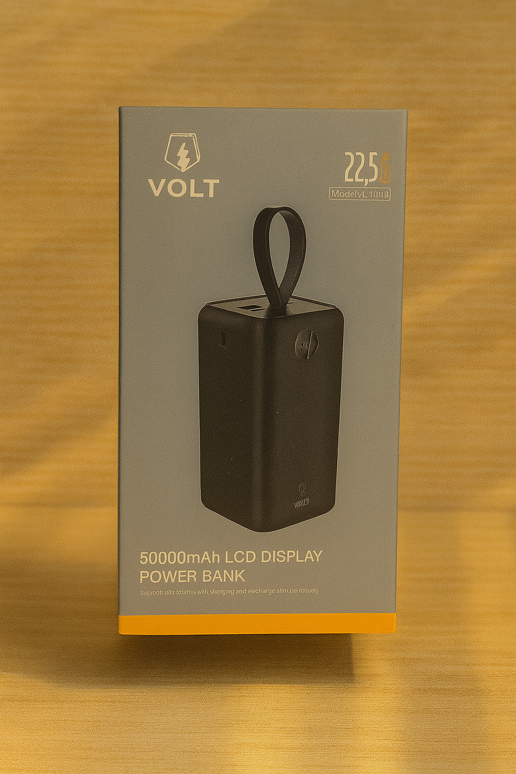 باور بنك فولت 22.5 واط بقدرات ضخمة وشاشة LCD لعرض الطاقة، حماية متقدمة وشحن سريع مناسب للهواتف والأجهزة المتعددة
